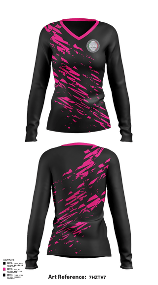 Women's Long Sleeve Vneck Shirt, La Familia, Men's Soccer, Teamtime, Team time, sublimation, custom sports apparel, team uniforms, spirit wear, spiritwear, sports uniforms, custom shirts, team store, custom team store, fundraiser sports, apparel fundraiser