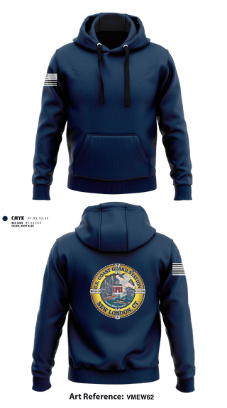 Hoodie, Station New London, Coast Guard, Teamtime, Team time, sublimation, custom sports apparel, team uniforms, spirit wear, spiritwear, sports uniforms, custom shirts, team store, custom team store, fundraiser sports, apparel fundraiser
