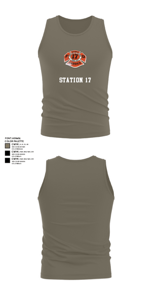 Tank Top, Station 17, Fire Department, Teamtime, Team time, sublimation, custom sports apparel, team uniforms, spirit wear, spiritwear, sports uniforms, custom shirts, team store, custom team store, fundraiser sports, apparel fundraiser