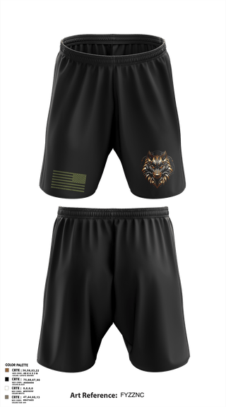 Athletic Shorts With Pockets, 501st BSBWolfpack, Army, Teamtime, Team time, sublimation, custom sports apparel, team uniforms, spirit wear, spiritwear, sports uniforms, custom shirts, team store, custom team store, fundraiser sports, apparel fundraiser