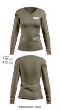 ACSO 78594459 Women's Long Sleeve V-neck Shirt - 101