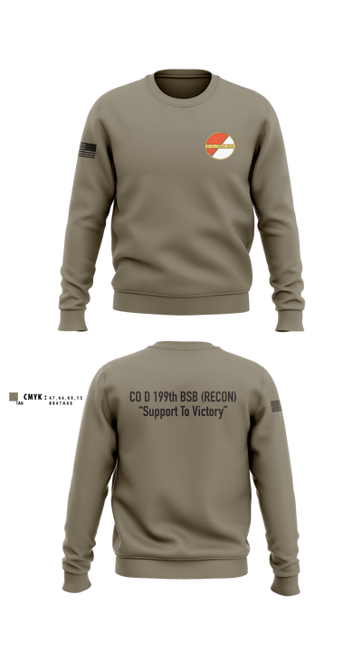 Co D 199TH BSB RECON 1334677 Crew Neck Sweatshirt - 6