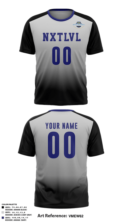 NXTLVLVOLLEYBALL 43813663 Short Sleeve Performance Shirt - 2