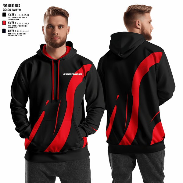 Hoodie, UPSTATE FRANCHISE, Men's Basketball, Teamtime, Team time, sublimation, custom sports apparel, team uniforms, spirit wear, spiritwear, sports uniforms, custom shirts, team store, custom team store, fundraiser sports, apparel fundraiser
