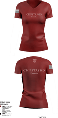 ChipstashoChipstasho 83786325 Women's Short Sleeve V-neck Shirt - 1