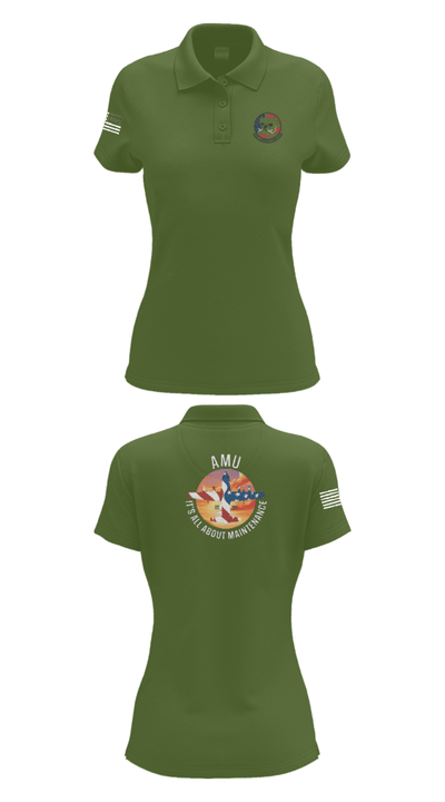 910th AMU 89979521 Women's Short Sleeve Performance Polo  - 55