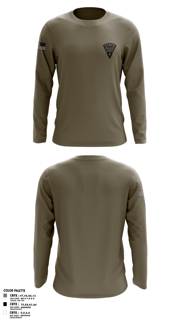 Long Sleeve Performance Shirt, New Mexico State Police D8, Police, Teamtime, Team time, sublimation, custom sports apparel, team uniforms, spirit wear, spiritwear, sports uniforms, custom shirts, team store, custom team store, fundraiser sports, apparel fundraiser