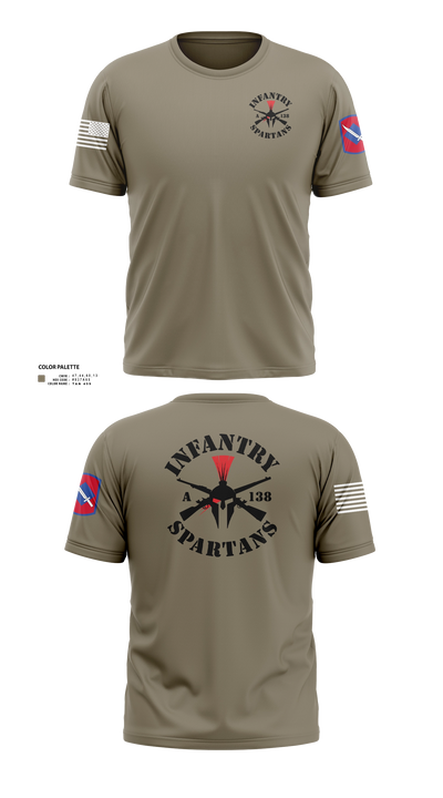 Alpha Company 1-138th Infantry Regiment 86891833 Short Sleeve Performance Shirt - 202