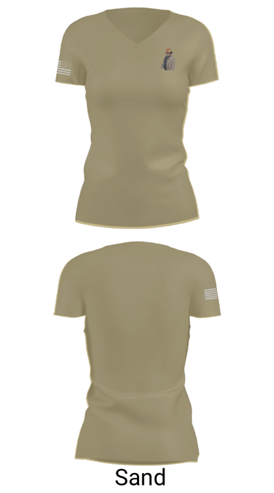 TEAD FIRE 17232448 Women's Short Sleeve V-neck Shirt - 88