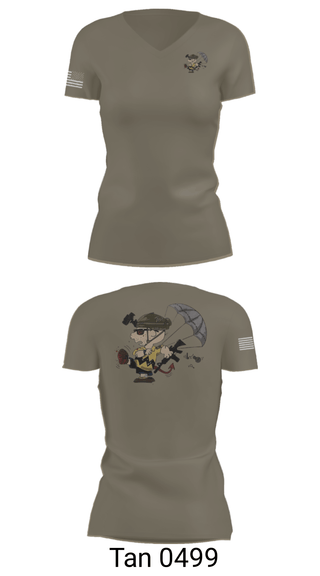 Women's Short Sleeve Vneck Shirt, 1-508th PIR, Army, Teamtime, Team time, sublimation, custom sports apparel, team uniforms, spirit wear, spiritwear, sports uniforms, custom shirts, team store, custom team store, fundraiser sports, apparel fundraiser