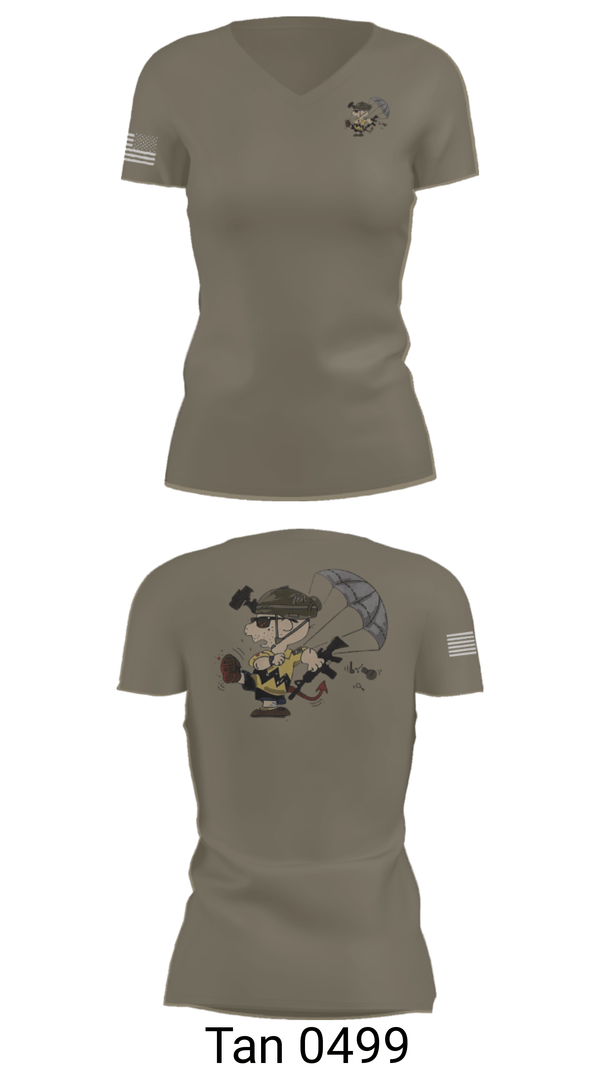 Women's Short Sleeve Vneck Shirt, 1-508th PIR, Army, Teamtime, Team time, sublimation, custom sports apparel, team uniforms, spirit wear, spiritwear, sports uniforms, custom shirts, team store, custom team store, fundraiser sports, apparel fundraiser