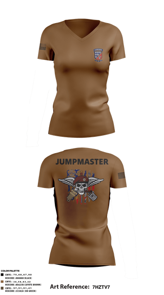 Women's Short Sleeve Vneck Shirt, 647 Quartermaster Company, Army, Teamtime, Team time, sublimation, custom sports apparel, team uniforms, spirit wear, spiritwear, sports uniforms, custom shirts, team store, custom team store, fundraiser sports, apparel fundraiser