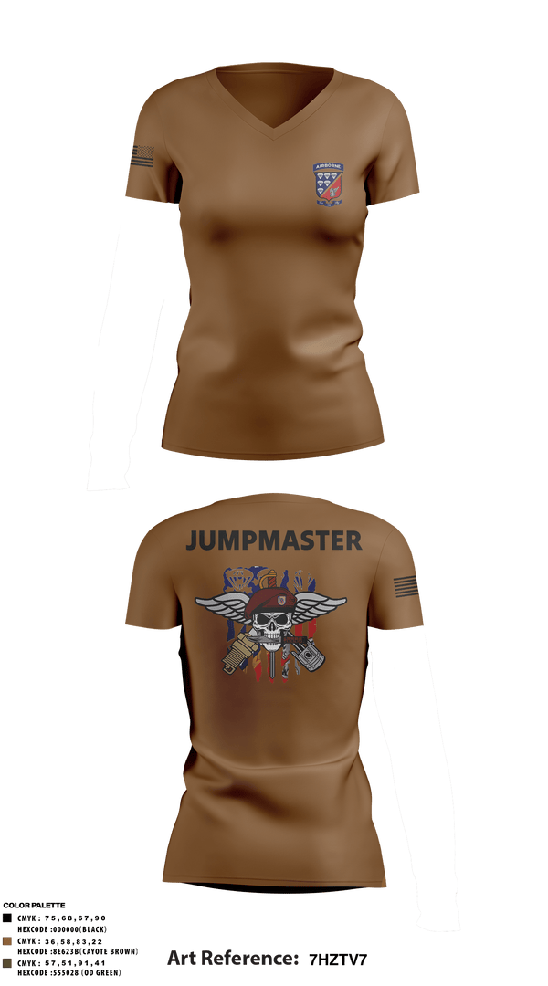Women's Short Sleeve Vneck Shirt, 647 Quartermaster Company, Army, Teamtime, Team time, sublimation, custom sports apparel, team uniforms, spirit wear, spiritwear, sports uniforms, custom shirts, team store, custom team store, fundraiser sports, apparel fundraiser