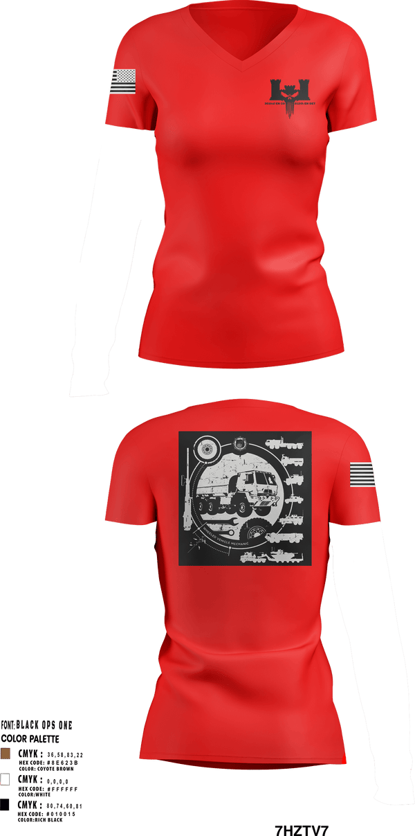 Women's Short Sleeve Vneck Shirt, 302nd EN CO, Army, Teamtime, Team time, sublimation, custom sports apparel, team uniforms, spirit wear, spiritwear, sports uniforms, custom shirts, team store, custom team store, fundraiser sports, apparel fundraiser