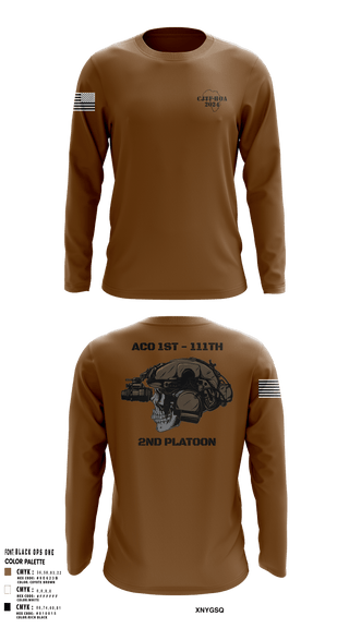 Long Sleeve Performance Shirt, Aco 1-111, National Guard, Teamtime, Team time, sublimation, custom sports apparel, team uniforms, spirit wear, spiritwear, sports uniforms, custom shirts, team store, custom team store, fundraiser sports, apparel fundraiser