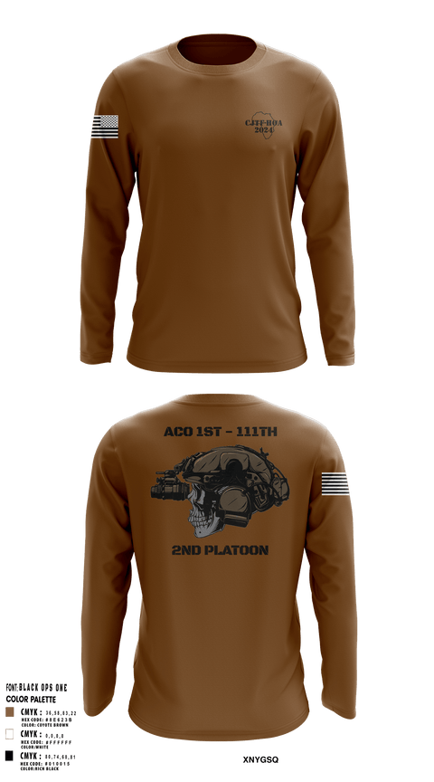 Long Sleeve Performance Shirt, Aco 1-111, National Guard, Teamtime, Team time, sublimation, custom sports apparel, team uniforms, spirit wear, spiritwear, sports uniforms, custom shirts, team store, custom team store, fundraiser sports, apparel fundraiser