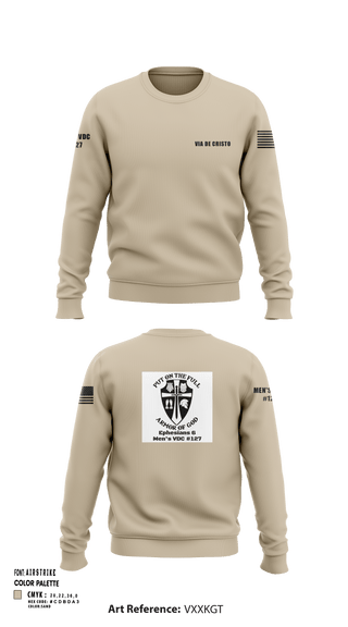 Crew Neck Sweatshirt, Service AideService AideVia De Cristo, , Teamtime, Team time, sublimation, custom sports apparel, team uniforms, spirit wear, spiritwear, sports uniforms, custom shirts, team store, custom team store, fundraiser sports, apparel fundraiser