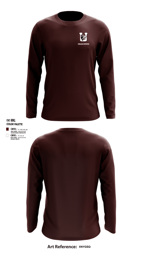 Long Sleeve Performance Shirt, Uvalde Coyotes, Wrestling, Teamtime, Team time, sublimation, custom sports apparel, team uniforms, spirit wear, spiritwear, sports uniforms, custom shirts, team store, custom team store, fundraiser sports, apparel fundraiser