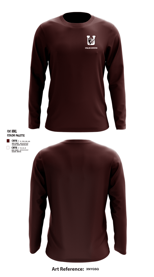 Long Sleeve Performance Shirt, Uvalde Coyotes, Wrestling, Teamtime, Team time, sublimation, custom sports apparel, team uniforms, spirit wear, spiritwear, sports uniforms, custom shirts, team store, custom team store, fundraiser sports, apparel fundraiser