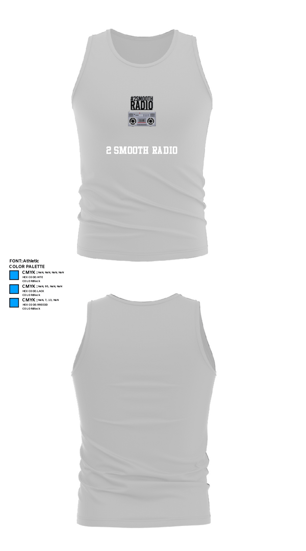 Tank Top, 2 Smooth Radio, , Teamtime, Team time, sublimation, custom sports apparel, team uniforms, spirit wear, spiritwear, sports uniforms, custom shirts, team store, custom team store, fundraiser sports, apparel fundraiser
