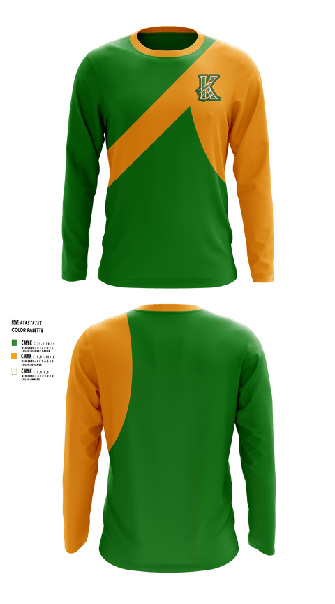 Long Sleeve Performance Shirt, Kentland, Football, Teamtime, Team time, sublimation, custom sports apparel, team uniforms, spirit wear, spiritwear, sports uniforms, custom shirts, team store, custom team store, fundraiser sports, apparel fundraiser