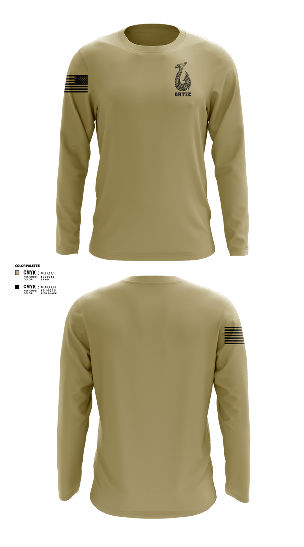 Long Sleeve Performance Shirt, Ortiz, Marines, Teamtime, Team time, sublimation, custom sports apparel, team uniforms, spirit wear, spiritwear, sports uniforms, custom shirts, team store, custom team store, fundraiser sports, apparel fundraiser