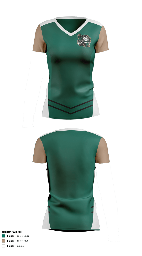Women's Short Sleeve Vneck Shirt, John P Stevens High School Volleyball, Women's Volleyball, Teamtime, Team time, sublimation, custom sports apparel, team uniforms, spirit wear, spiritwear, sports uniforms, custom shirts, team store, custom team store, fundraiser sports, apparel fundraiser