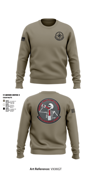 Crew Neck Sweatshirt, 106 Hydraulic Shop, Air Force, Teamtime, Team time, sublimation, custom sports apparel, team uniforms, spirit wear, spiritwear, sports uniforms, custom shirts, team store, custom team store, fundraiser sports, apparel fundraiser