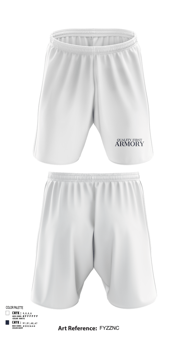 Athletic Shorts With Pockets, QUALITY FIRST ARMORY, , Teamtime, Team time, sublimation, custom sports apparel, team uniforms, spirit wear, spiritwear, sports uniforms, custom shirts, team store, custom team store, fundraiser sports, apparel fundraiser