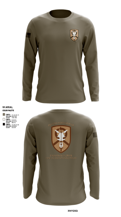 1st Platoon, 423 TC 69151656 Long Sleeve Performance Shirt - 2