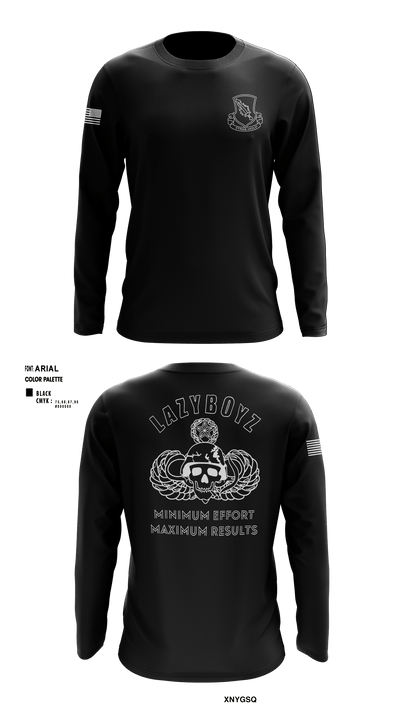 LAZY HELLDIVER 74477476 Long Sleeve Performance Shirt - 4