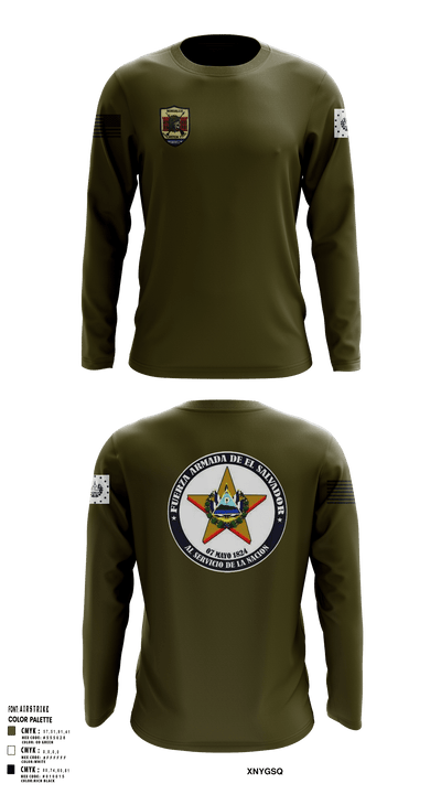 Battallion Nonualco 54860268 Long Sleeve Performance Shirt - 1