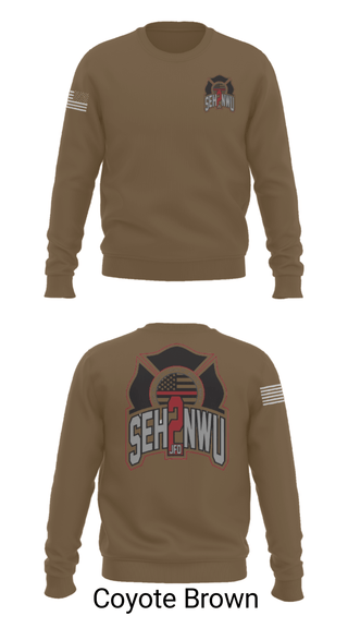 Crew Neck Sweatshirt, SEHNWU, Fire Department, Teamtime, Team time, sublimation, custom sports apparel, team uniforms, spirit wear, spiritwear, sports uniforms, custom shirts, team store, custom team store, fundraiser sports, apparel fundraiser