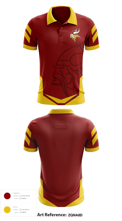 Mission Valley Senior High School Volleyball 58304550 Short Sleeve Performance Polo - 1