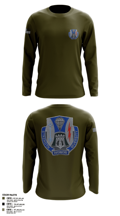 82nd airborne 33133429 Long Sleeve Performance Shirt - 1