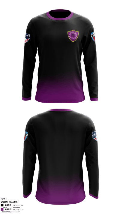 Central islip redbulls 10185982 Long Sleeve Performance Shirt - 1