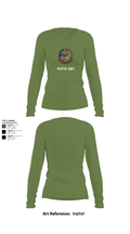 910th AMU 89979521 Women's Long Sleeve V-neck Shirt - 42