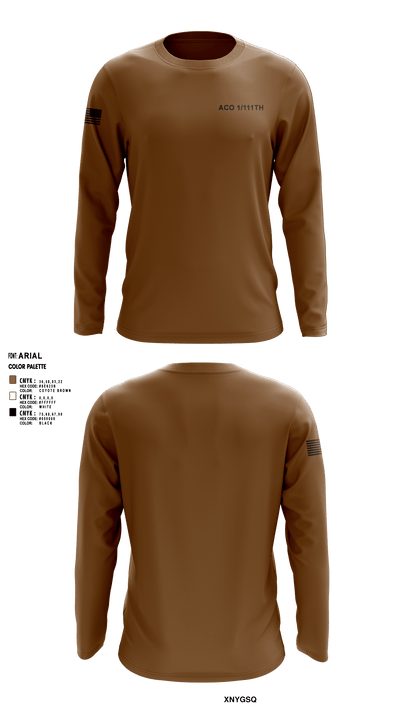 Aco 1/111th 10793492 Long Sleeve Performance Shirt - 2