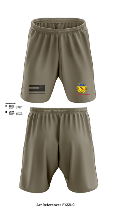 Alpha BTRY 2/138th FA 84014015 Athletic Shorts With Pockets - 102