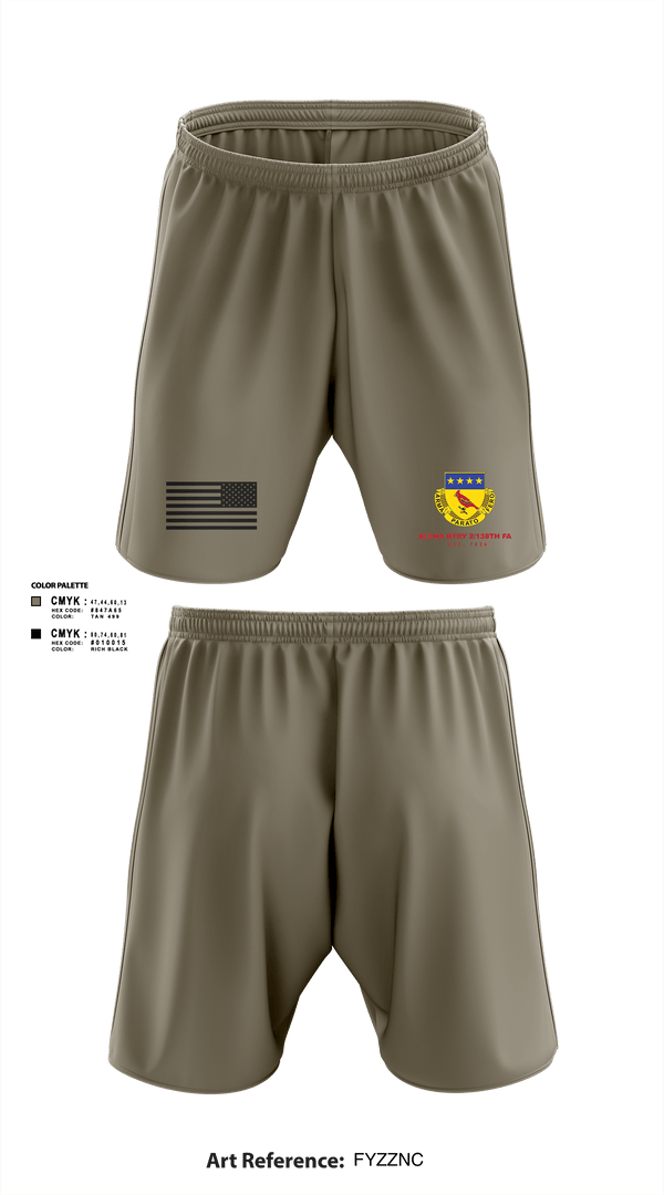 Athletic Shorts With Pockets, Alpha BTRY 2/138th FA, National Guard, Teamtime, Team time, sublimation, custom sports apparel, team uniforms, spirit wear, spiritwear, sports uniforms, custom shirts, team store, custom team store, fundraiser sports, apparel fundraiser