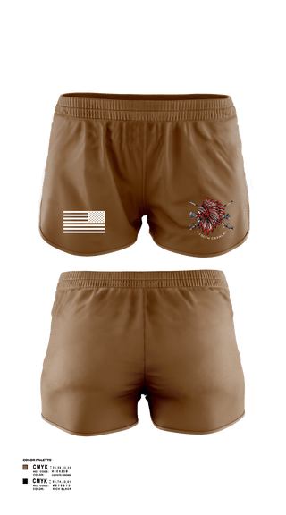 Women's Shorts, Apache Troop 1-150th, Army, Teamtime, Team time, sublimation, custom sports apparel, team uniforms, spirit wear, spiritwear, sports uniforms, custom shirts, team store, custom team store, fundraiser sports, apparel fundraiser