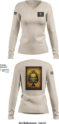 SPD Task Force 5890175 Women's Long Sleeve V-neck Shirt - 3