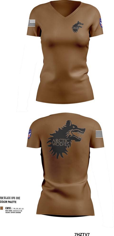 Women's Short Sleeve Vneck Shirt, Arctic Wolves, , Teamtime, Team time, sublimation, custom sports apparel, team uniforms, spirit wear, spiritwear, sports uniforms, custom shirts, team store, custom team store, fundraiser sports, apparel fundraiser