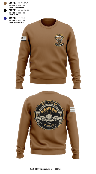 Crew Neck Sweatshirt, 824th QM CO (CADC-A), Army, Teamtime, Team time, sublimation, custom sports apparel, team uniforms, spirit wear, spiritwear, sports uniforms, custom shirts, team store, custom team store, fundraiser sports, apparel fundraiser
