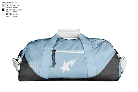 Duffle Bag, Starz, Men's Basketball, Teamtime, Team time, sublimation, custom sports apparel, team uniforms, spirit wear, spiritwear, sports uniforms, custom shirts, team store, custom team store, fundraiser sports, apparel fundraiser