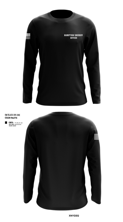 Hampton sheriff office 11195878 Long Sleeve Performance Shirt 1