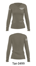 AIRSTATION MIAMI 21743089 Women's Long Sleeve V-neck Shirt - 70