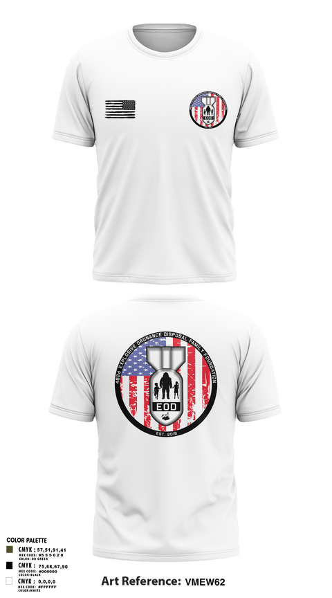 Old School Cotton Feel Shirt, 482nd EOD, Air Force, Teamtime, Team time, sublimation, custom sports apparel, team uniforms, spirit wear, spiritwear, sports uniforms, custom shirts, team store, custom team store, fundraiser sports, apparel fundraiser