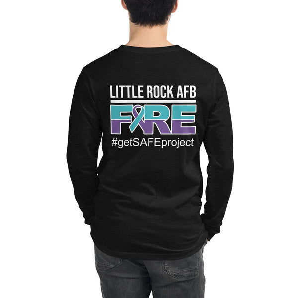 LITTLE ROCK AFB - FIRE 45184704 Unisex Cotton Long Sleeve Tee-1