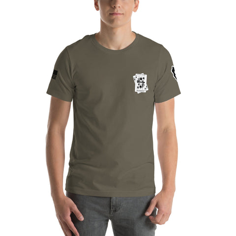 A CO 2-25 AVN BLACK JACKS 60581999 UNISEX COTTON SHORT SLEEVE T-SHIRT-2